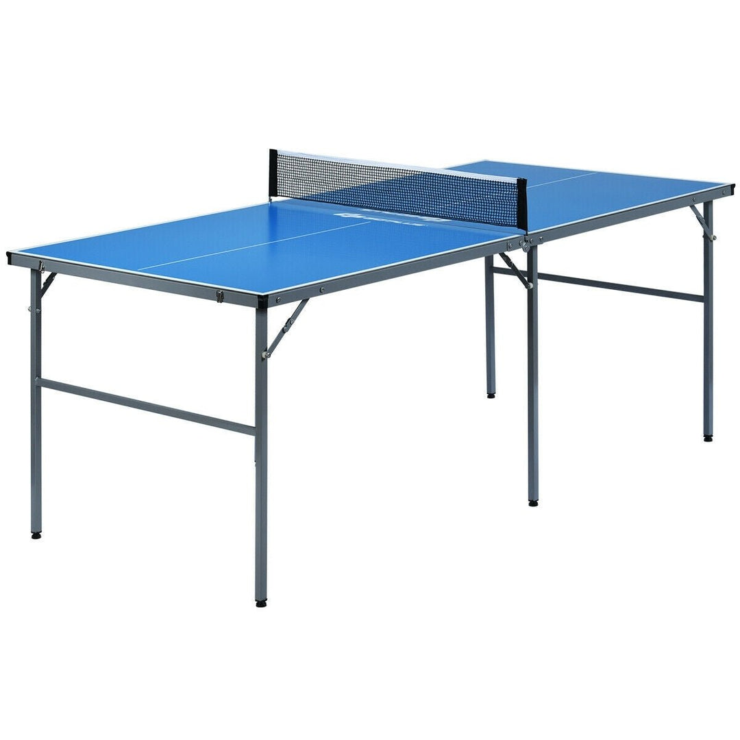 6 x3 Portable Tennis Ping Pong Folding Table Indoor Outdoor Costway