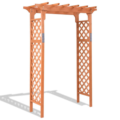 7 ft Garden Wooden High Arbor Arch Plant Pergola - Relaxacare