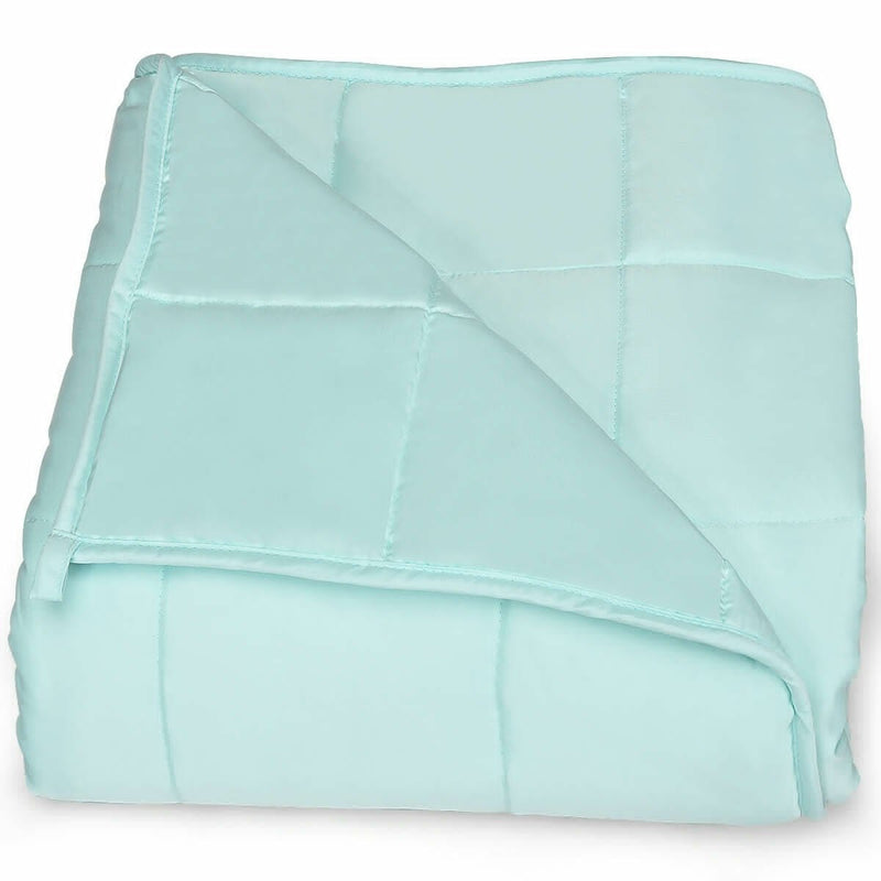 7 lbs 41 x 60 Inch Premium Luxury Quality Cooling Heavy Weighted Blanket-Light Green - Relaxacare
