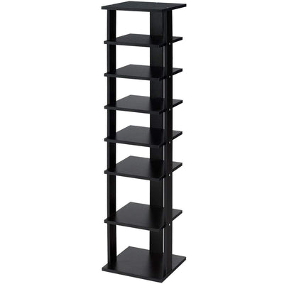 7-Tier Shoe Rack Practical Free Standing Shelves Storage Shelves -Black - Relaxacare