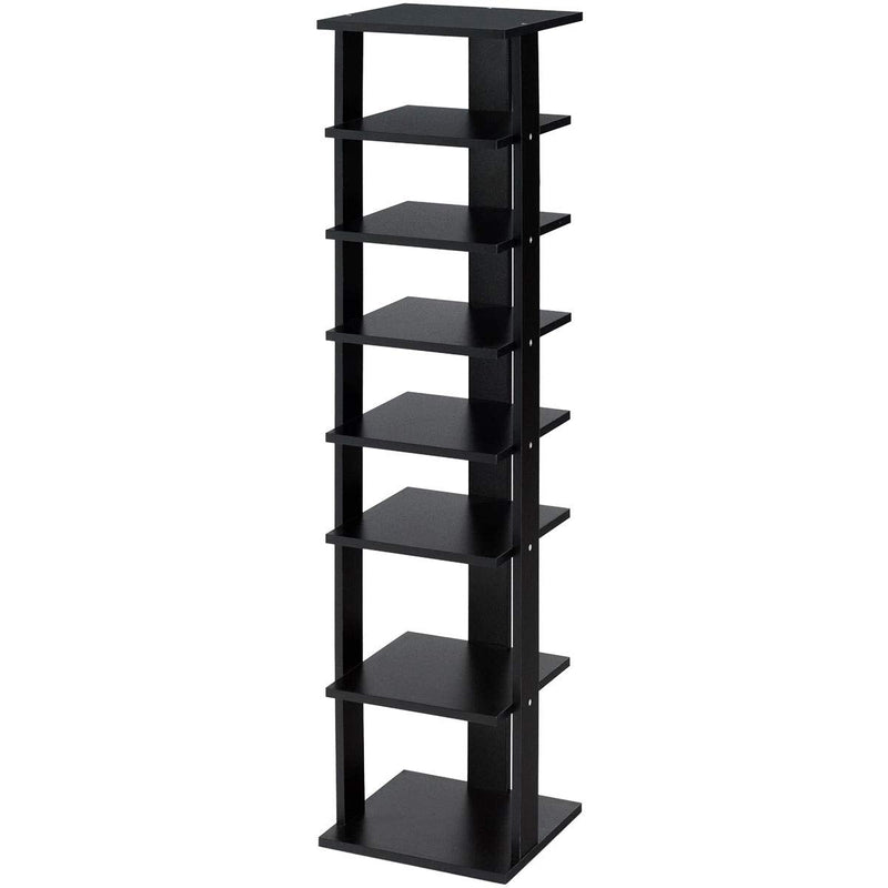 7-Tiers Vertical Wooden Space Saving Shoe Rack for Front Door - Relaxacare