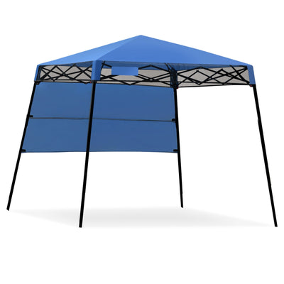 7 x 7 Feet Sland Adjustable Portable Canopy Tent with Backpack-Blue - Relaxacare