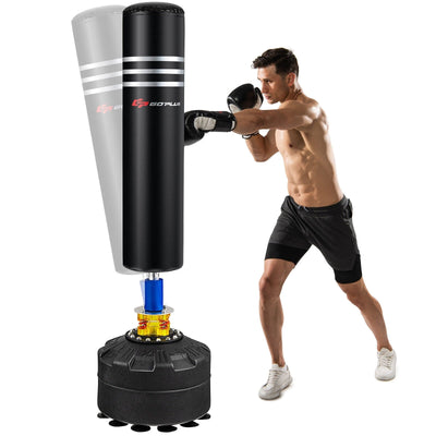 70 Inch Freestanding Punching Boxing Bag with 12 Suction Cup Base - Relaxacare