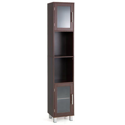 71 Inch Tall Tower Bathroom Storage Cabinet and Organizer Display Shelves for Bedroom - Relaxacare