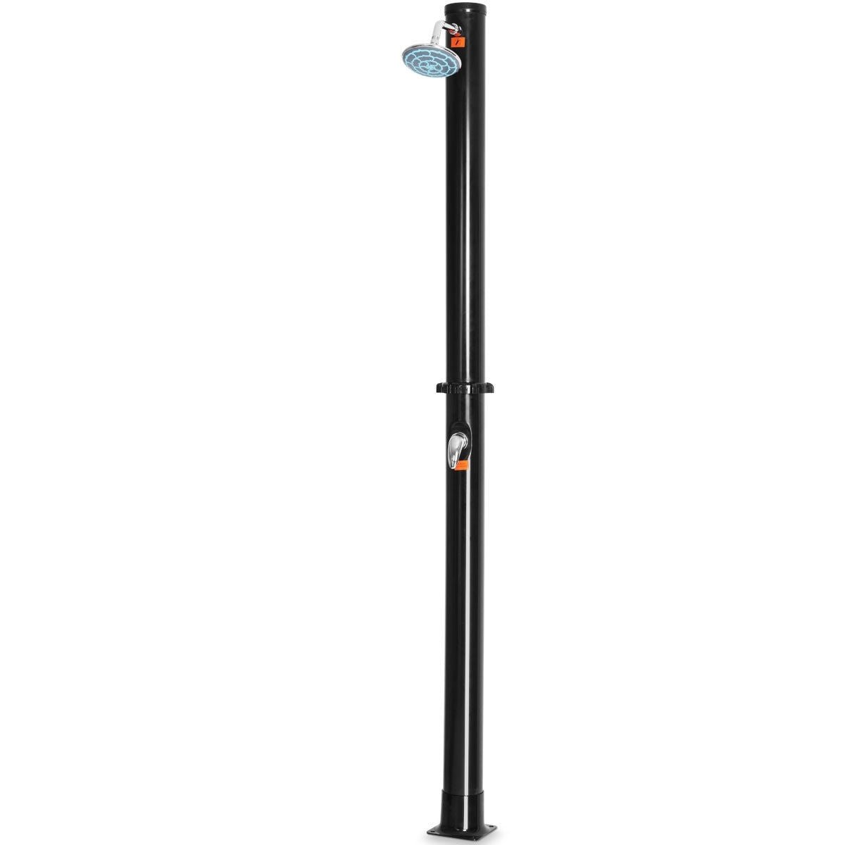 7.2 Feet Solar Heated Hot/Cold Shower Spa with Base
