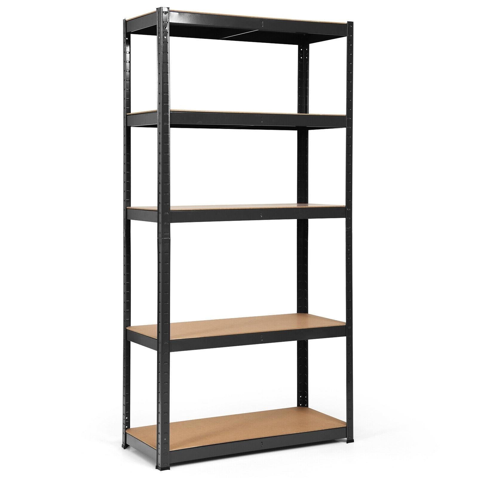 72 Inch Storage Rack with 5 Adjustable Shelves for Books Kitchenware-B