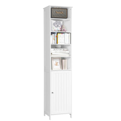 72 Inches Free Standing Tall Floor Bathroom Storage Cabinet-White - Relaxacare