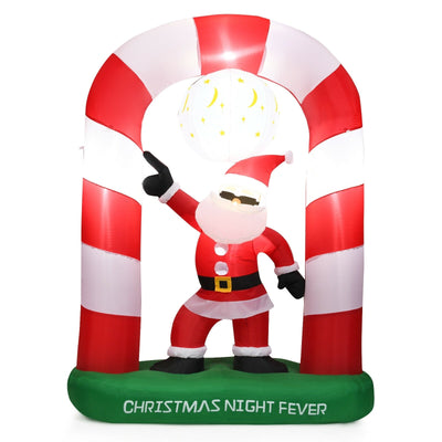7.5 Feet Inflatable Christmas Lighted Santa Claus - Relaxacare
