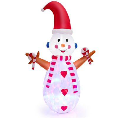 8 Feet Christmas Snowman Decoration Inflatable Xmas Decor - Relaxacare