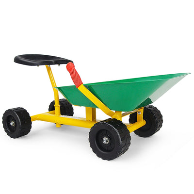 8" Heavy Duty Kids Ride-on Sand Dumper w/ 4 Wheels-Green - Relaxacare