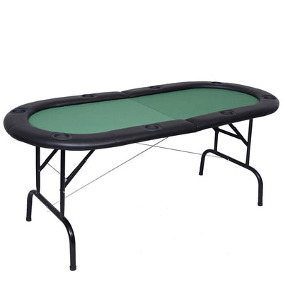8 Players Texas Holdem Foldable Poker Table - Relaxacare