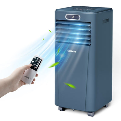 8000BTU 3-in-1 Portable Air Conditioner with Remote Control-Dark Blue - Relaxacare