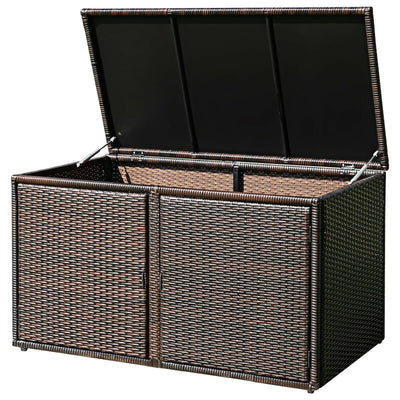 88 Gallon Garden Patio Rattan Storage Container Box - Relaxacare