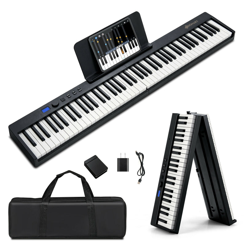 88-Key Foldable Digital Piano with MIDI and Wireless BT - Relaxacare