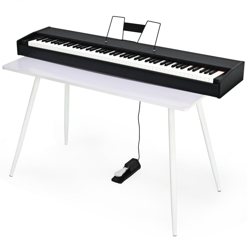 keyboard with weighted keys and pedal 88-Key Full Size Digital Piano Weighted Keyboard with Sustain Pedal