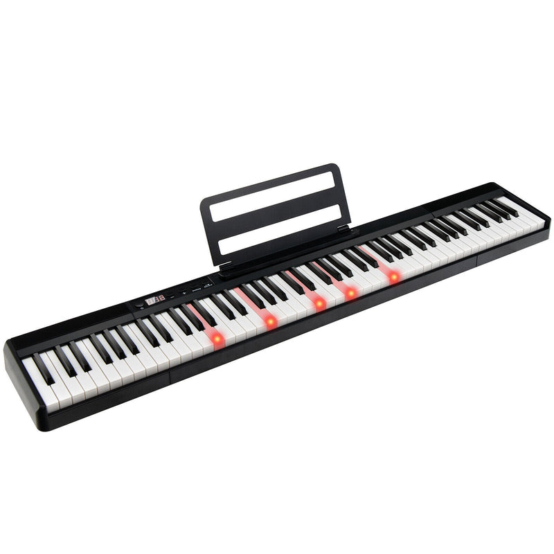 88-Key Portable Electric Lighted Keyboard Piano - Relaxacare