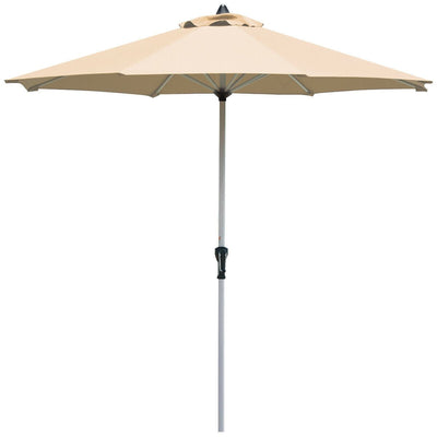 9 Feet Patio Outdoor Market Umbrella with Aluminum Pole without Weight Base - Relaxacare