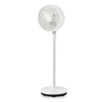 9 Inch Portable Oscillating Pedestal Floor Fan with Adjustable Heights and Speeds - Relaxacare