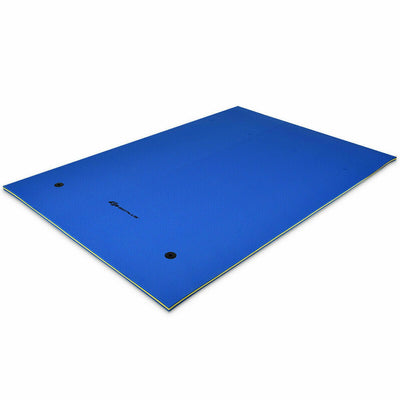 9' x 6' 3 Layer Floating Water Pad Foam Mat -Blue - Relaxacare