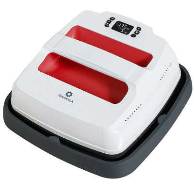 9" x 9" Portable Professional Heat Transfer Heat Press Machine-Red - Relaxacare