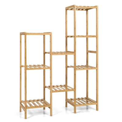9/11-Tier Bamboo Plant Stand for Living Room Balcony Garden - Relaxacare