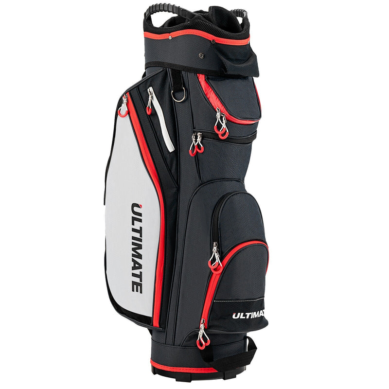 9.5 Inch Golf Cart Bag with 14 Way Full-Length Dividers Top Organizer - Relaxacare