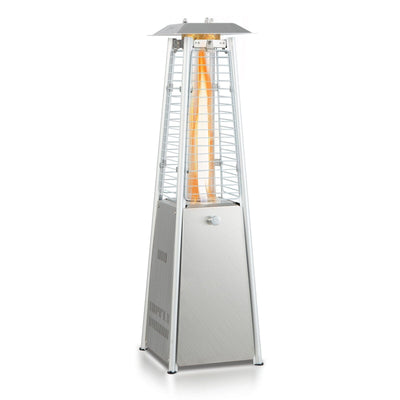 9500 BTU Portable Stainless Steel Tabletop Patio Heater with Glass Tube - Relaxacare