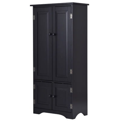 Accent Storage Cabinet Adjustable Shelves-Black - Relaxacare