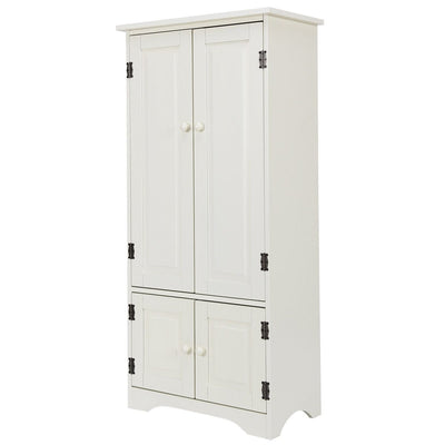 Accent Storage Cabinet Adjustable Shelves-White - Relaxacare