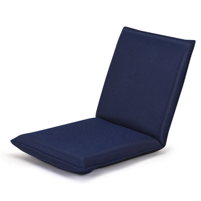 Adjustable 6 position Folding Lazy Man Sofa Chair Floor Chair-Navy - Relaxacare