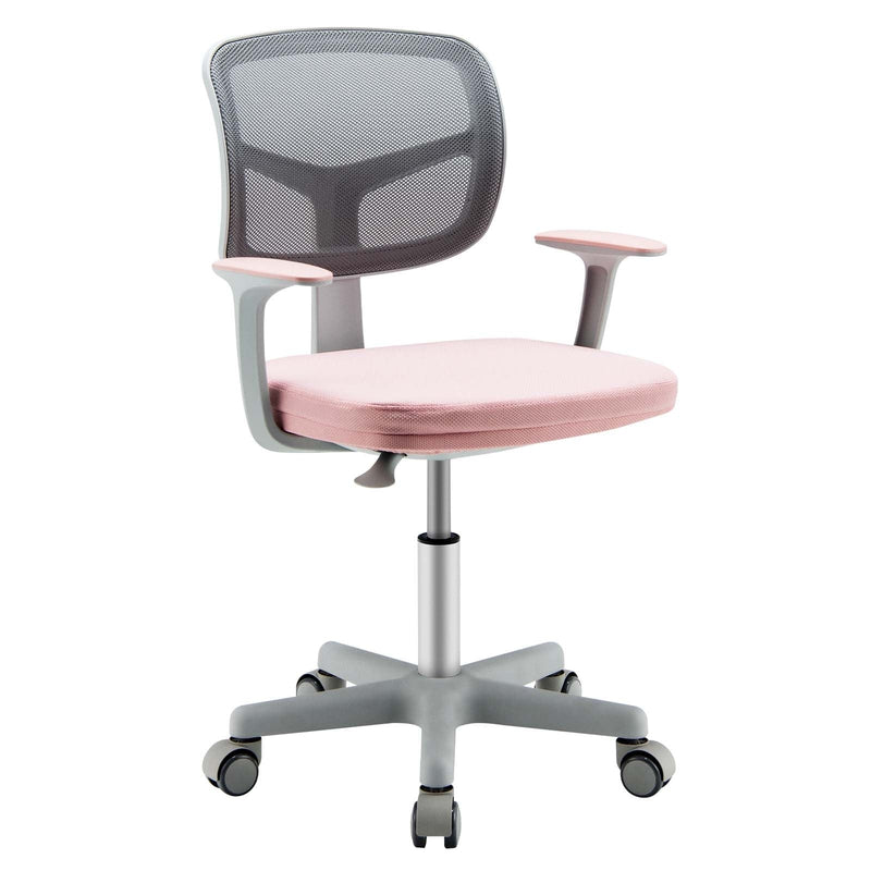 Adjustable Desk Chair with Auto Brake Casters for Kids-Pink - Relaxacare