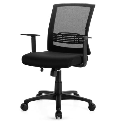 Adjustable Mid Back Mesh Office Chair with Lumbar Support - Relaxacare