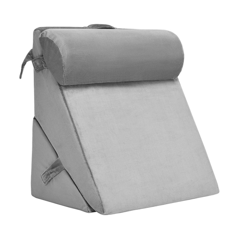 Adjustable Neck Back Support Memory Foam Headrest-Gray - Relaxacare