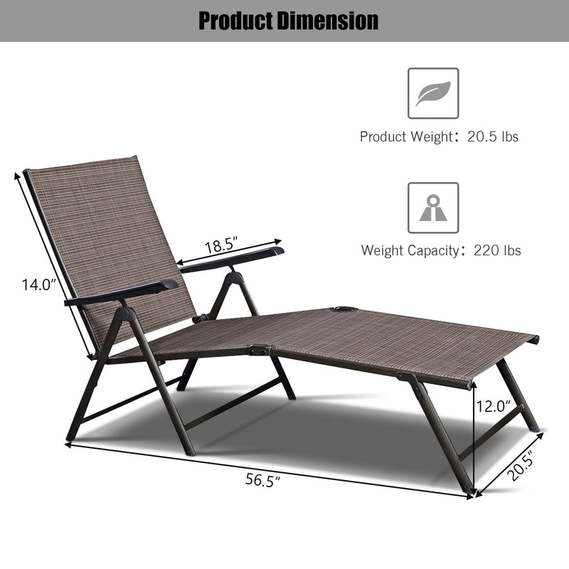 Adjustable outdoor patio pool chaise lounge - Relaxacare
