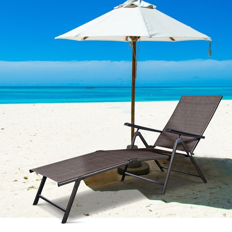 Adjustable outdoor patio pool chaise lounge - Relaxacare