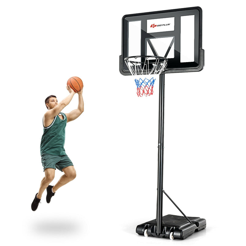 Adjustable Portable Basketball Hoop Stand with Shatterproof Backboard Wheels - Relaxacare