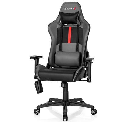Adjustable Swivel Massage Gaming Chair with 2 Bluetooth Speakers - Relaxacare