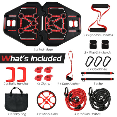 All-in-one Portable Pushup Board with Bag - Relaxacare