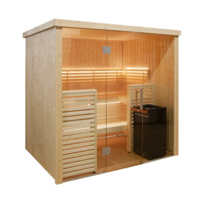 ALMOST HEAVEN - Nordic 4-Person Indoor Traditional Sauna - Relaxacare