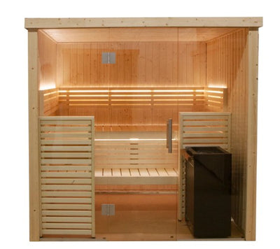 ALMOST HEAVEN - Nordic 4-Person Indoor Traditional Sauna - Relaxacare