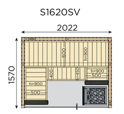 ALMOST HEAVEN - Nordic 4-Person Indoor Traditional Sauna - Relaxacare