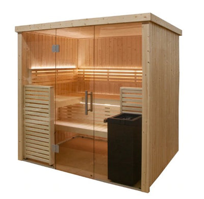 ALMOST HEAVEN - Nordic 4-Person Indoor Traditional Sauna - Relaxacare