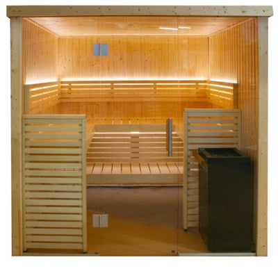 ALMOST HEAVEN - Nordic 6-Person Indoor Traditional Sauna - Relaxacare