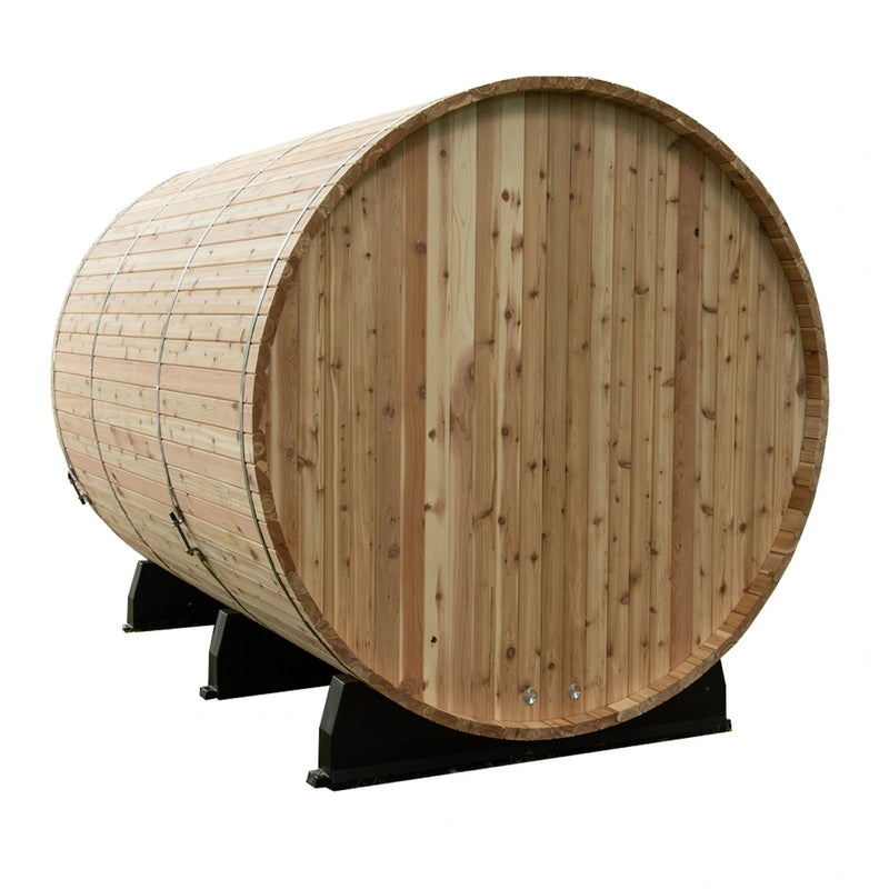 ALMOST HEAVEN - Princeton - 6x8 Classic Barrel 6-Person Outdoor Sauna - Relaxacare