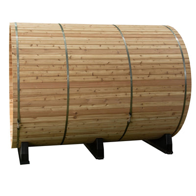 ALMOST HEAVEN - Princeton - 6x8 Classic Barrel 6-Person Outdoor Sauna - Relaxacare