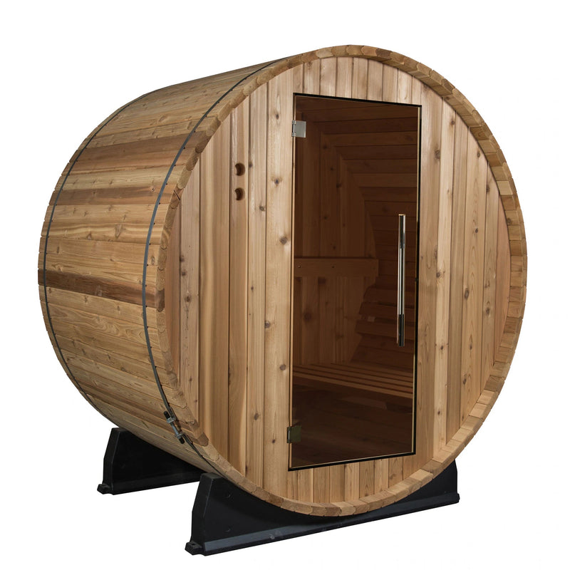 ALMOST HEAVEN - Salem - 6x4 Classic Barrel 2 Person Outdoor Sauna - Relaxacare