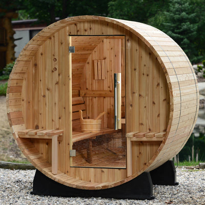 ALMOST HEAVEN - Vienna - 2 Person Canopy Outdoor Barrel Sauna - Relaxacare