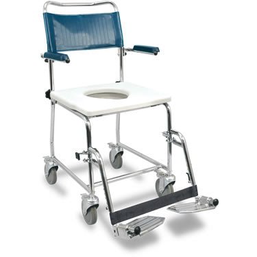 AMG - Euro Commode with flip-up armrests, disposable bedpan compatible - Relaxacare
