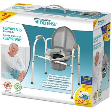 AMG - MedPro Defense Comfort Plus Commode - Relaxacare