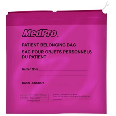 AMG - MedPro Patient Belonging Bags (250 per case) - Relaxacare